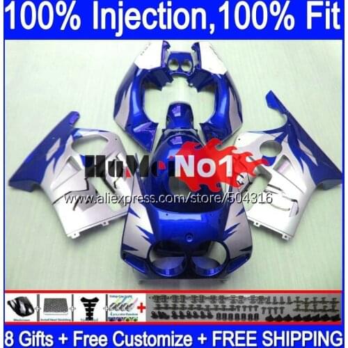 Injection OEM For HONDA CBR250RR CBR 250RR 1990 1991 1992 1993 1994 135MC.140 CBR250 RR blue silvery MC22 95 96 97 98 99 Fairing