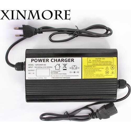 XINMORE 54.6V 5A 4A 3A Lithium Battery Charger For 48V 5A E-bikeo Battery Tool Power Supply for TV Receivers & Electric Tool