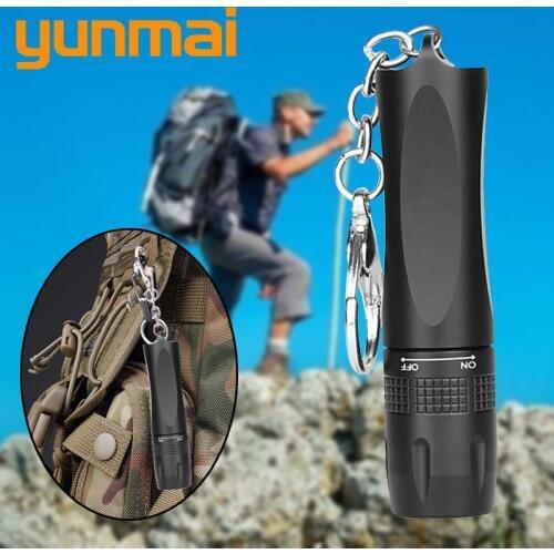 T6 XM-L 4000lm Mini Powerful LED Flashlight One Mode On/Off Portable Camping Adventure Flashlight Light Defense Tactical Light