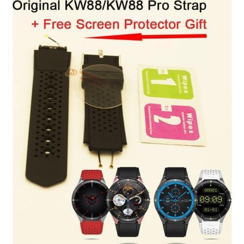Original Straps For Kw88 Smartwatch Smart Watch Phone Watch Clock Wrist Strap Watch strap black belt watchband Smart Accessories