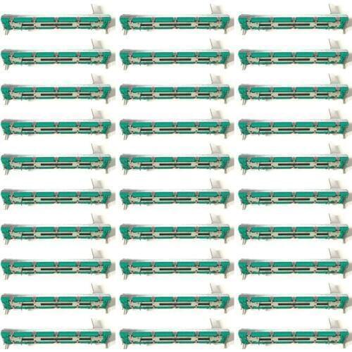 30 Pcs 75 MM Double B10K Original B10KX2 Behringer Pot Mixer Fader