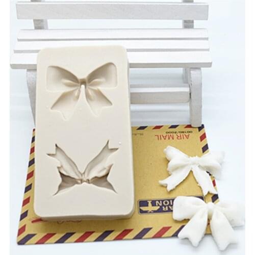 DIY Bows Silicone Cake Molds Baby Birthday Fondant Cake Decorating Tools Pastry Kitchen Baking Accessories
