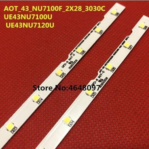 LED Backlight strip 28 lamp for Sa msun g 43"TV UE43NU7100U AOT_43_NU7100F_2X28_3030C BN44-00947A