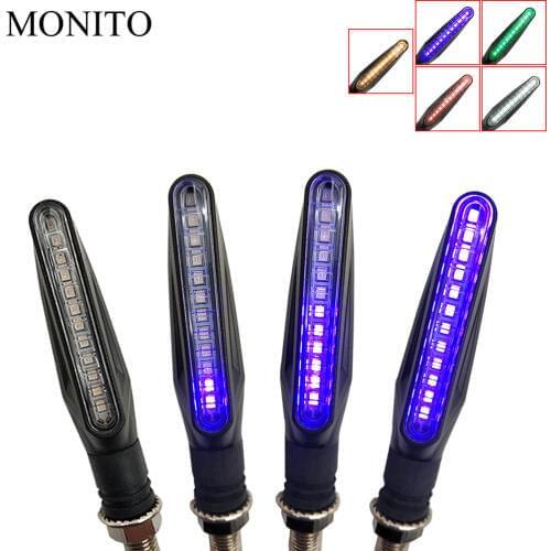 Motorcycle flowing water flicker led motocross turn signal light lamp For DUCATI Monster M600 M620 M750 M900 Scrambler 1100