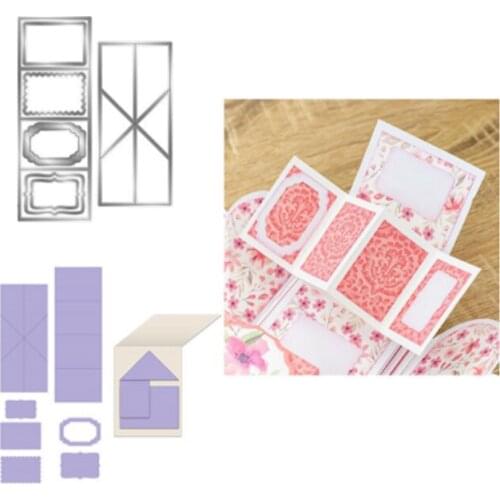YINISE Metal Cutting Dies For Scrapbooking Stencils Butterfly Box Bag DIY Paper Album Cards Making Embossing Folder Die Cuts CUT