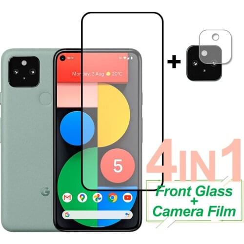 Full Cover Tempered Glass For Google Pixel 5 5G Screen Protector Protective Phone Camera Film On For Google Pixel 5 5G 5a 4a 4G