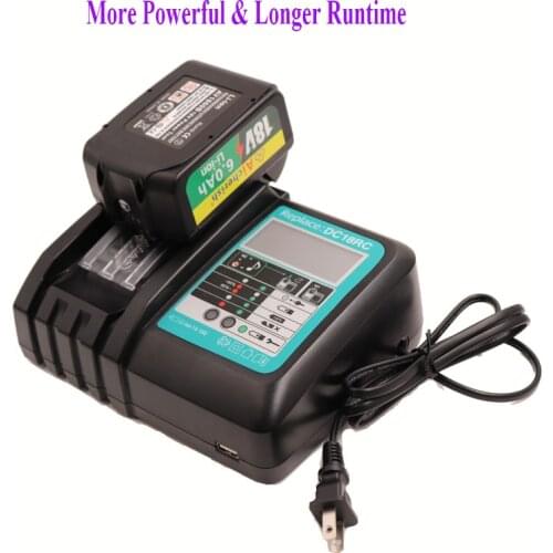 BL1860 Oplaadbare Batterij 18V 18000Mah Lithium Ion Voor Makita 18V Batterij BL1840 BL1850 BL1830 BL1860B Lxt 400 + Lader DC18RC