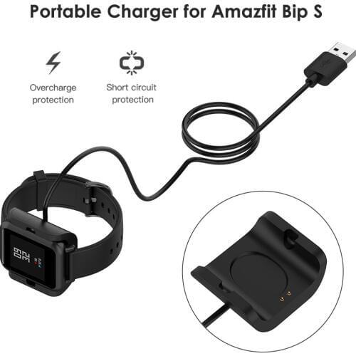 1m Charging Dock Station USB Charging Cradle for Amazfit Bip S A1805 A1916 Smartwatch Fast Charging Cable