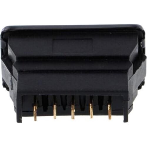 1pc Parts Universal Black Plastic Direct Current 12V 20A Auto Car Power Window Switch 5pins