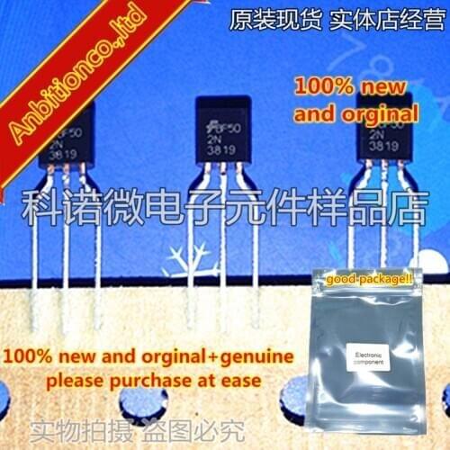 10pcs 100% new and orginal 2N3819 TO-92 N-channel J-FET in stock