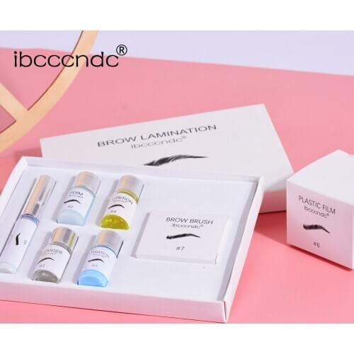 2020 Semi-pernament Brow Lift Kit Eyebrow Lamination Kit Styling Perming Setting Curling Eyebrow Lifting Home Use Lotion 1 Set