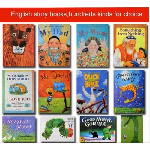 5pcs/lot hot famous English picture story book The very hungry caterpillar The giving tree DUCK BIKE parents kids reading books