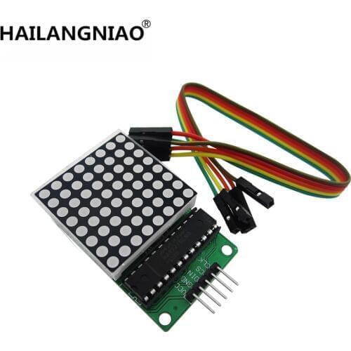New 5pcs MAX7219 dot matrix module microcontroller module control module display module finished goods