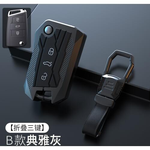 Zinc Alloy Car Key Case Cover for VW Volkswagen Tiguan MK1 MK2 Magotan Passat B5 B8 Polo Golf 4 5 6 7 mk7 Jetta POLO