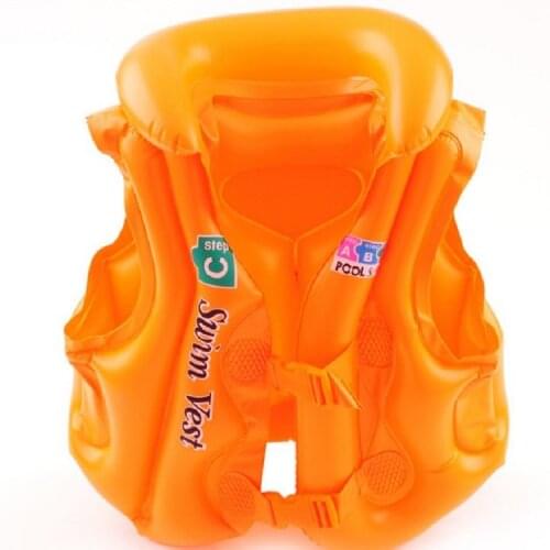 PVC Children Inflatable Bathing Suit Inflatable Swimming Boating Surfing Sailing Buoyancy Life Vest Kid Safety Jacket Water Fu