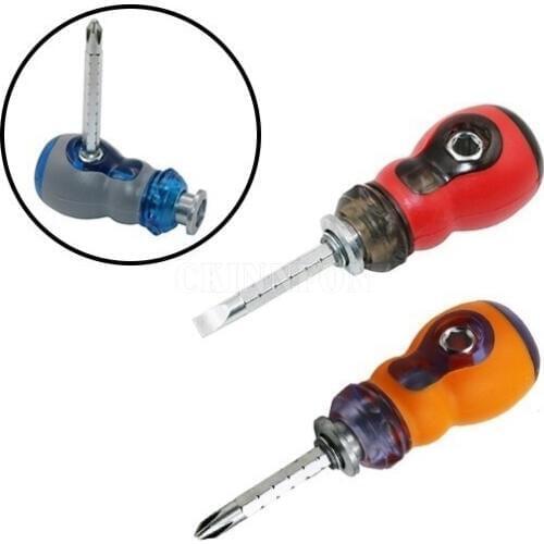 DHL 100 PCS 1Piece Double End Screwdriver Flat Screw Driver Random Color Utility Tool Hand Tools Ferramentas Herramientas