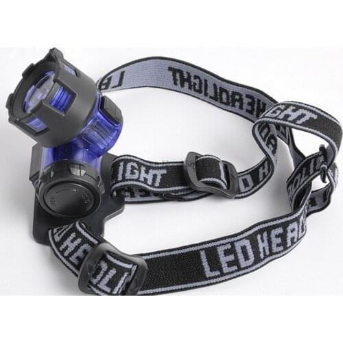 By dhl 200pcs practical LED Headlamp Flashlight Durable battery AAA Headlight camping Lamp Fishing Hunting