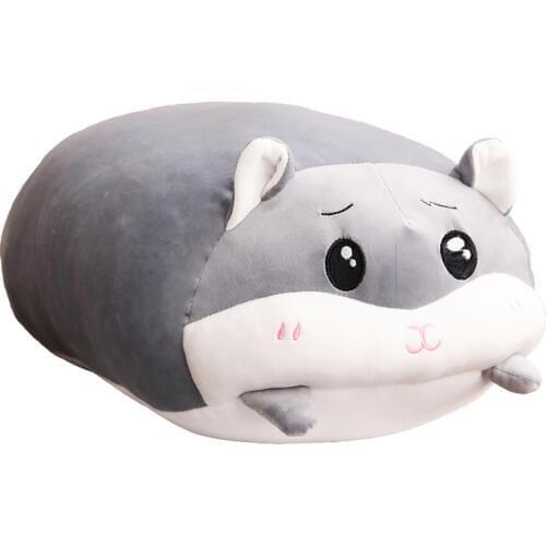 Dorimytrader new cute hamster Totoro doll plush toy leisure soft long sleeping pillow Gift Deco 35inch 90cm DY50242