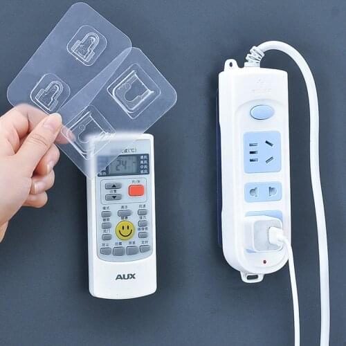 Double-Sided Adhesive Wall Hooks Hanger Strong Transparent Hooks Suction Cup Sucker Wall Storage Holder For Kitchen Bathroom