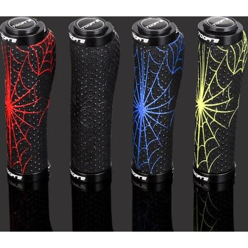 Mountain Bike Handlebar Grips Cover Anti-slip PU PVC Silicone Aluminum Alloy Locking Ergonomic Bicycle Grip Sleeve