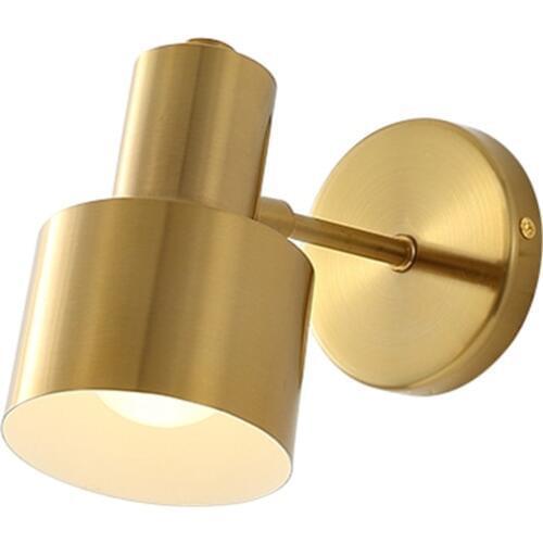 Hot Sale LED Wall Light Adjustable Direction Mirror Bathroom Light Golden Stair Light Bedroom Iron Wall Lamp