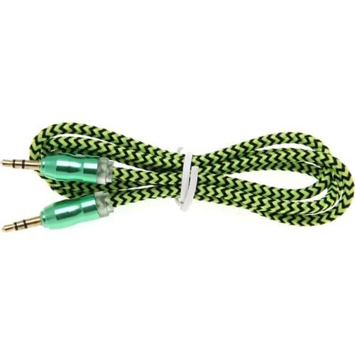 Zebra Pattern Aux Cable 3.5mm to 3.5mm Aux Audio Cable For Car SmartPhone Speaker Moible Phone 3.5mm Jack Male 500pcs