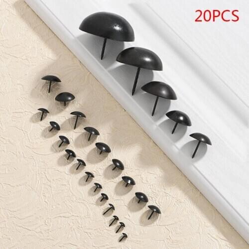 Each box of 20 black metal pushpins, round pushpins, creative index pushpins, bulletin board markers