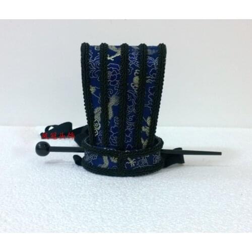 Ancient China ministers Hanfu hair crown mens Ethnic headdress Cap Hanfu costume Accessories wedding bridegroom Hat