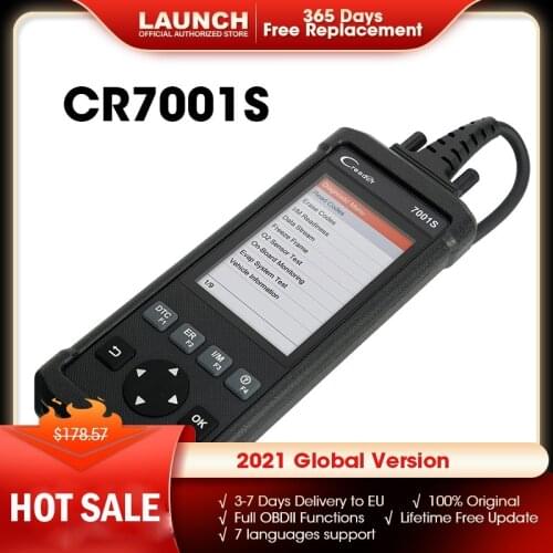 Launch Creader 7001S OBD2 Scanner Car Diagnostic Tool ABS SRS Scanner Automotivo Diagnostics Scan Airbag Autoscanner EPB CR7001S