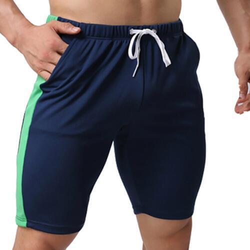 Men Running Joggers Training Sportswear Pocket Fitness Exercise Gym Shorts Mens Breathable Quick Dry Elastic Loose Sweatpants