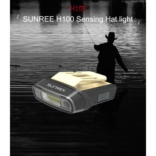 SUNREI H100 Sensing Headlamp for fishing/camping/hiking li-polymer rechargeable battery