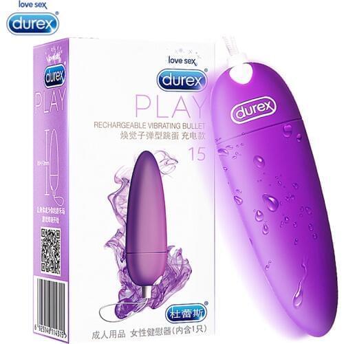 Durex Powerful Mini G-Spot Vibrator Bullet Egg USB Charging Clitoral Stimulation 5 Vibration Modes Adult Sex Toys For Women