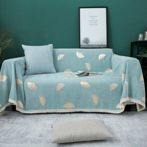 Chenille Non-Slip Protective Sofa Cover Throw Blanket Bedspread Casual Tapestry For Bed Office Travel Universal Blankets
