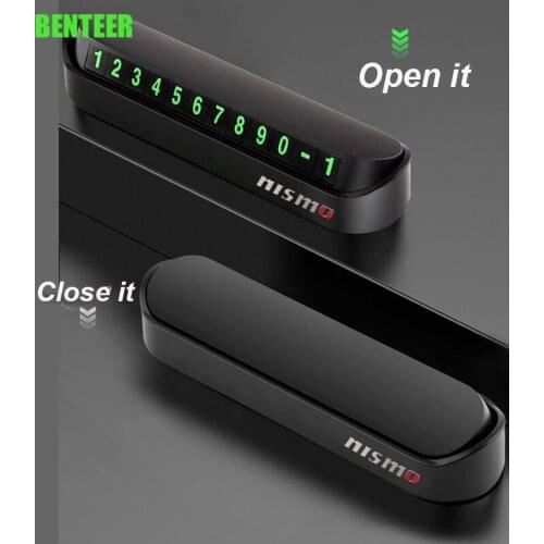 Nismo Temporary Car Parking Card car interior accessories sticker nissan Sylphy Tiida Sunny QASHQAI MARCH LIVINA TEANA X-TRAI