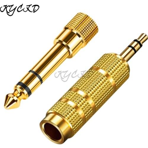 3.5mm to 6.5mm 6.35mm Male to Feamle Audio Adapter Copper Stereo AUX Jack Plug Converter For Headphone Earphone Speaker