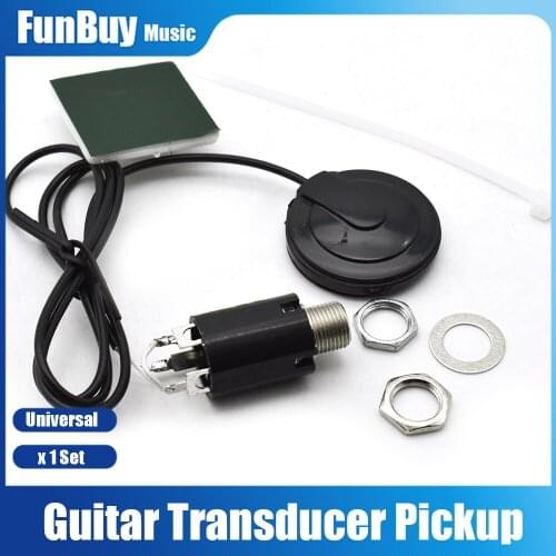 Guitar Pickups Acoustic Electric Piezo Transducer Microphone Contact for Guitar Violin Ukulele Mandolin Banjo Cello