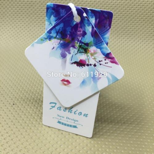 Custom shape cutting tags/clothing paper hang tag/garment tags printing/clothing printed labels/cardboard tags/woven labels logo