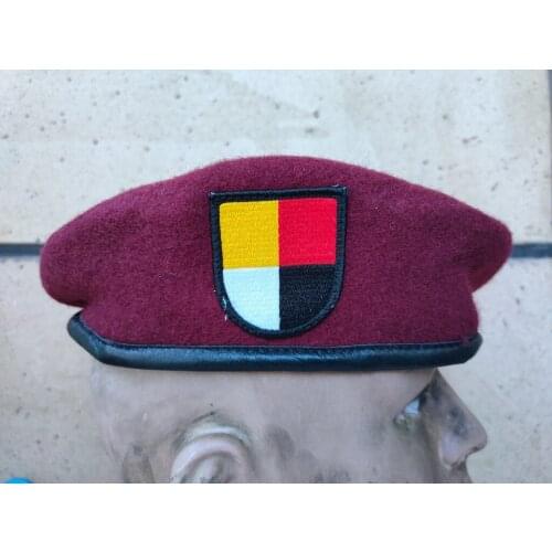 United States U.S. Army 3th Airborne Special Forces Group Wool Red Beret Military Hat