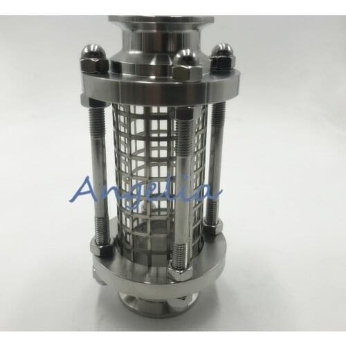 4" Flow Stainless Steel 304 Tri Clamp Sanitary Sight Glass OD 119mm With Protective Cover