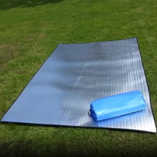100~200x200cm Waterproof Aluminum Foil EVA Camping Mat Foldable Folding Sleeping Picnic Beach Mattress Outdoor Mat Pad