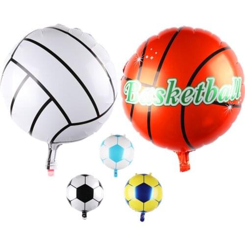Football volleyball Basketball Foil Balloons Inflatable classic toys Balloon happy Birthday balloons Party Supplies air balloon
