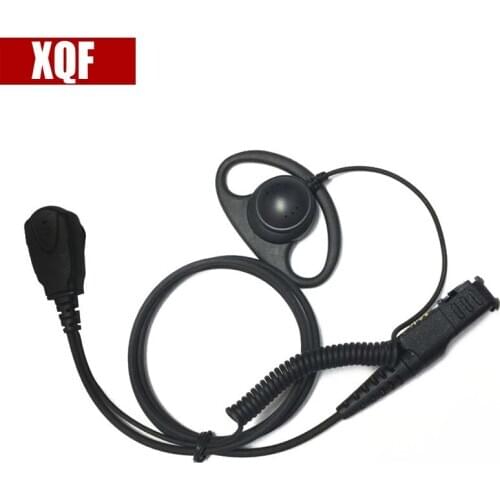 XQF D Earhook Headset for motorola xir p6600 p6608 p6628 e8600 xpr3300 xpr3500 dep550 dep570 dp2000 dp2400 walkie talkie