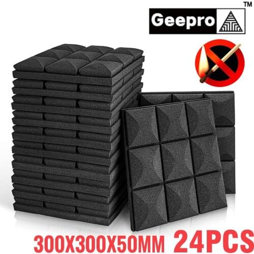 Geepro 300x300x50mm Acoustic Foam Soundproofing Acoustic Panel Noise Isolation for Studio Soundproof Foam Acoustic Isolator