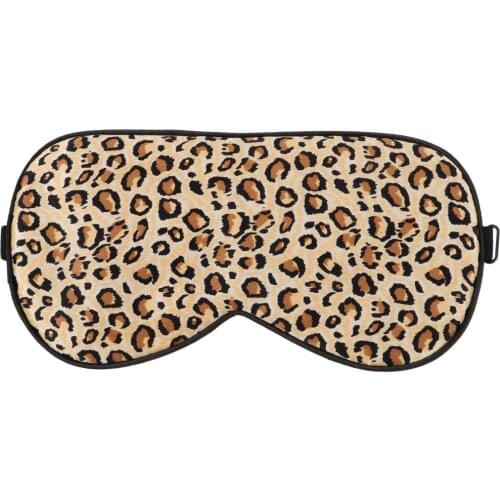 1PC Leopard Design Mulberry Silk Sleeping Eye Mask Adjustable Eye Cover