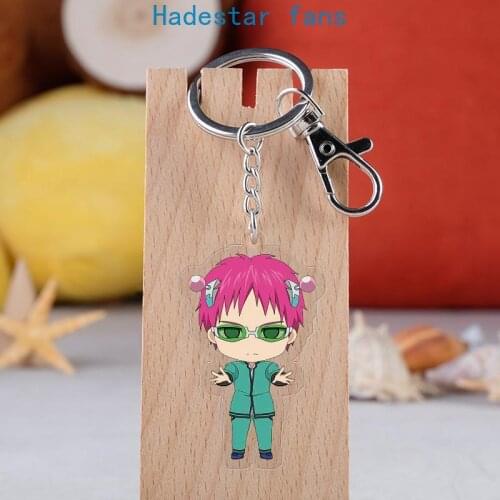 10 Pcs/lot Saiki Kusuo No Sai-Nan Anime Acrylic Keychain Akechi Touma Figure Cute Cartoon Pendant Keyring Fans Gift Toy