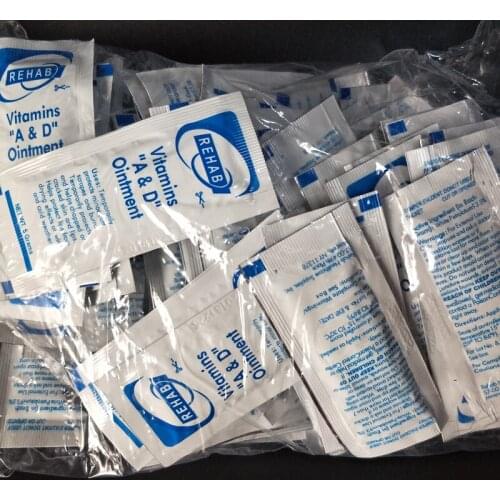 100 Pcs Tattoo Repair Cream Recovery After-care Cream Vitamin A + D Ointment Top Tattoo Makeup Eyebrow Lips Essential Products