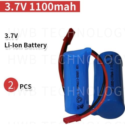 2pc 3.7V 1100mAh 15C 18500 li-ion lithium FT008 RC aircraft remote control boat H227-33 bateria kits toys