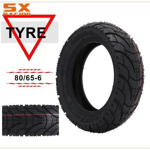 80/65-6 Tubeless Vacuum For Wheelchair Electric Scooter Inner Scooter Elderly Mobility Scooter Mini Quad Dirt Bike ATV Parts