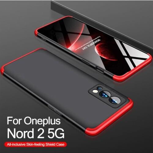 360 Degree Protection Case For Oneplus Nord 2 5G 360 Degree Shockproof Protection Matte Hard Cover For Oneplus Nord 2 5G Case