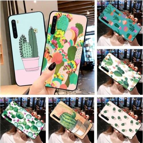 Lovely Cactus Phone Case For OPPO Realme 6 Pro Realme C3 5 Pro C2 RENO2-Z A11X
